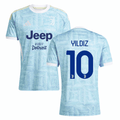 Kenan Yıldız 10 Juventus 2025-26 Away Match Jersey – Light Blue