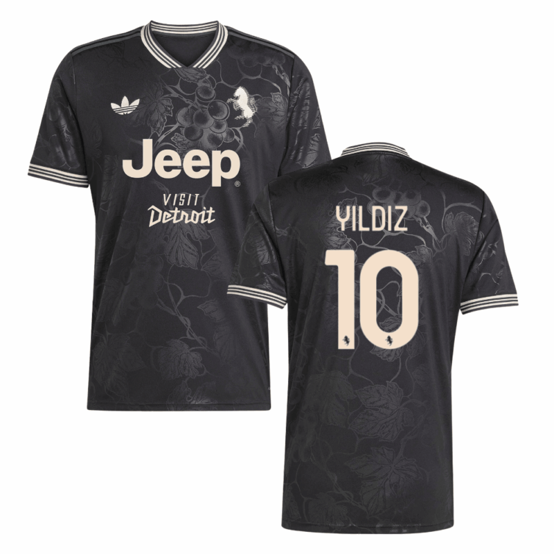 Kenan Yıldız 10 Juventus 2025-26 Third Match Jersey – Black
