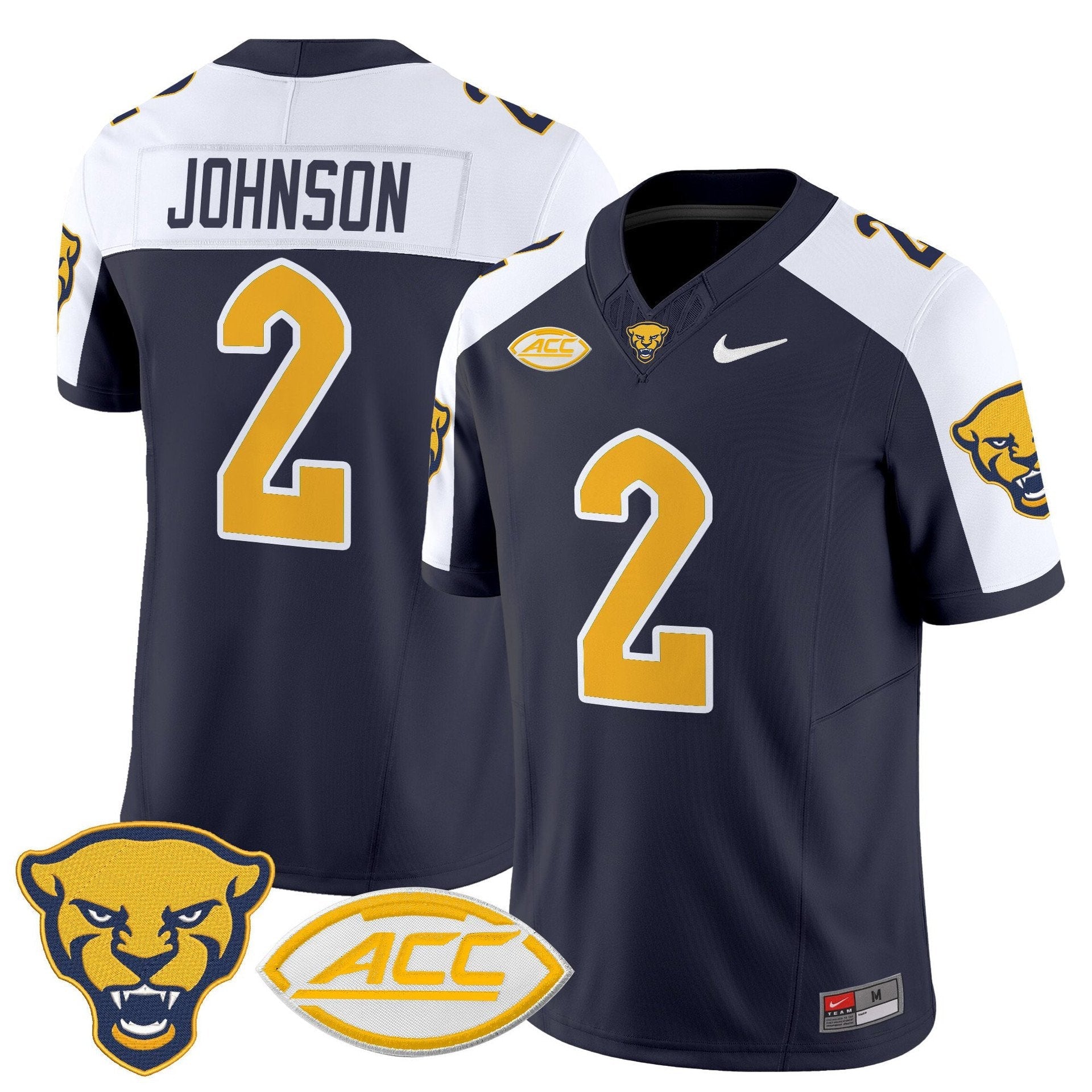 Kenny Johnson Jersey #2 Pittsburgh Panthers 2025 Limited Stitched