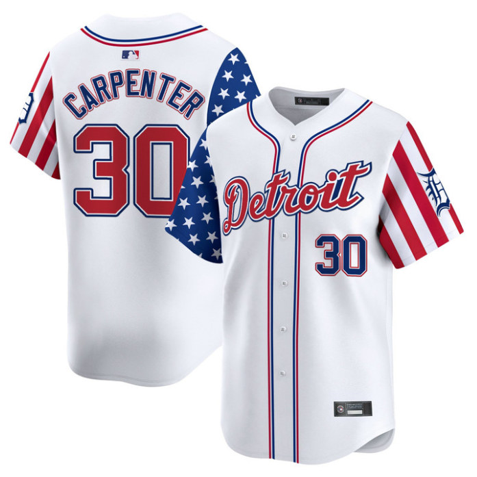 Kerry Carpenter Jersey #30 Detroit Tigers 2025 Memorial Day Vapor Premier Limited Stitched
