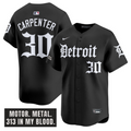 Kerry Carpenter Jersey #30 Detroit Tigers Motor Gothic Edition Vapor Limited Stitched