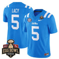 Kewan Lacy Jersey #5 Ole Miss Rebels 2025 Egg Bowl Limited Stitched