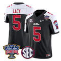 Kewan Lacy Jersey #5 Ole Miss Rebels 2026 Sugar Bowl Patch Stitched