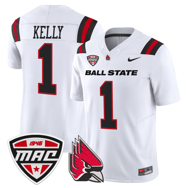Kiael Kelly Jersey #1 Ball State Cardinals 2025 Limited Stitched