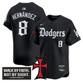 Kike Hernandez Jersey #8 Dodgers Faith Glory Edition Vapor Premier Limited Stitched
