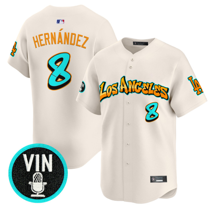 Kike Hernandez Jersey #8 Los Angeles Dodgers Graffiti Street Style