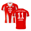 Kingsley Coman 11 Bayern Munich 2025-26 Home Jersey – Red