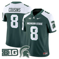 Kirk Cousins Jersey #8 Michigan State Spartans 2025 Vapor Stitched Green Alter