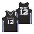 Knights #12 Morant Movie Basketball Jersey Black