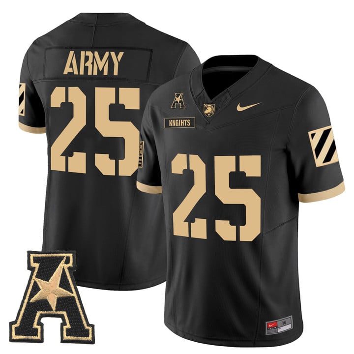 Knights Jersey #25 Army Black Knights 2025 Vapor Limited Stitched