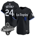 Kobe Bryant Jersey #24 Los Angeles Dodgers Gothic Edition Premier Stitched