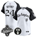 Kobe Bryant Jersey #24 Dodgers 2025 World Series Champions LA Gothic