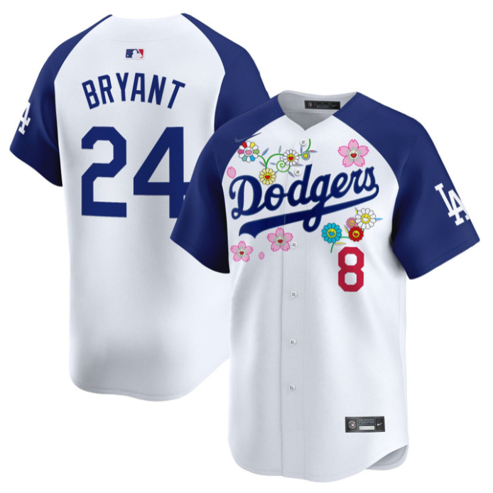 Kobe Bryant Jersey #24 Dodgers x Takashi Murakami 2025 Vapor Limited Stitched