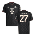 Konrad Laimer #27 Bayern Munich 2025-26 Third Men Jersey – Black