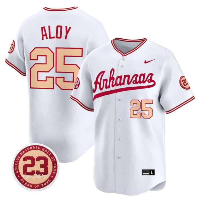 Kuhio Aloy Jersey #25 Arkansas Razorbacks Norm DeBriyn Night Edition Stitched