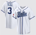 Kyle Teel Jersey #3 Italy Baseball 2026 World Baseball Classic Stitched White