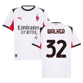 Kyle Walker 32 AC Milan 2025-26 Away Men Jersey – White