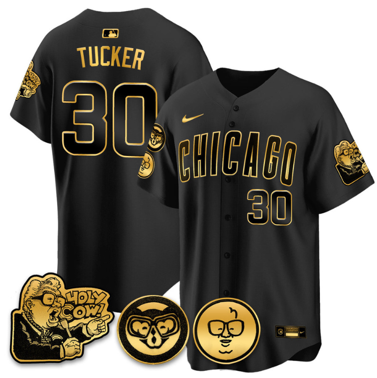Kyle Tucker Jersey #30 Chicago Cubs Harry Caray Holy Cow Patch Premier Limited Stitched