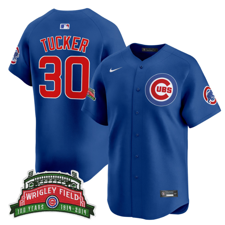 Kyle Tucker Jersey #30 Chicago Cubs Harry Caray Holy Cow Patch Premier Limited Stitched