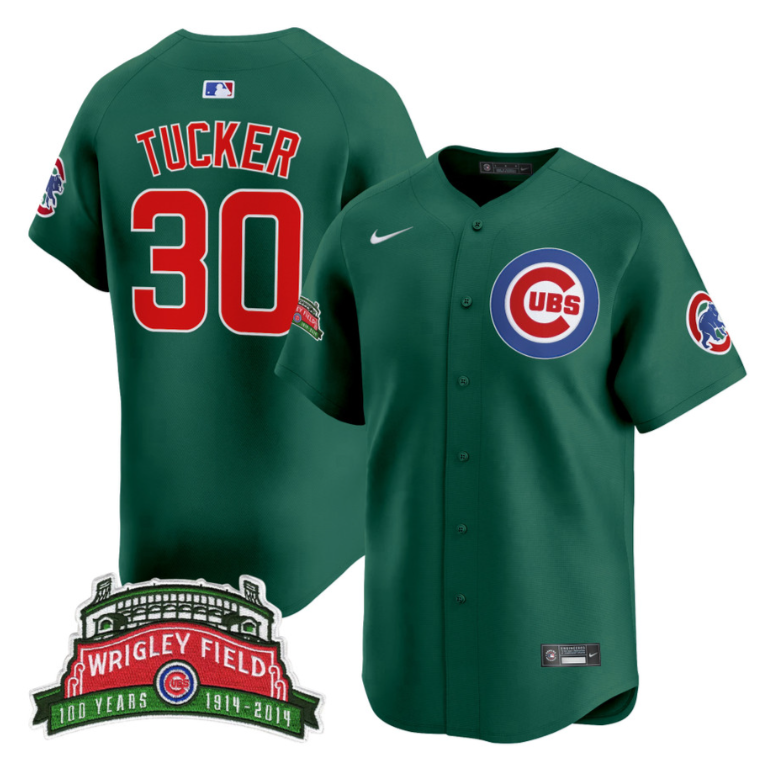 Kyle Tucker Jersey #30 Chicago Cubs Harry Caray Holy Cow Patch Premier Limited Stitched
