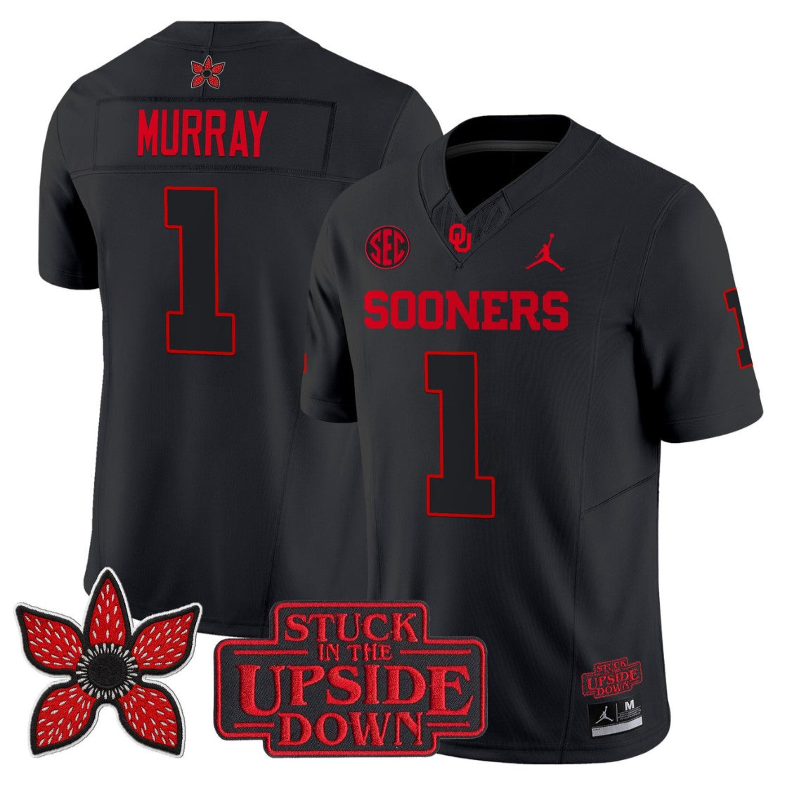 Kyler Murray Jersey #1 Oklahoma Sooners Stranger Things Edition Vapor Stitched