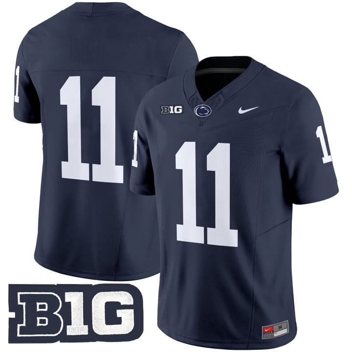 Kyron Hudson Jersey #11 No Name Penn State Nittany Lions 2025 Stitched