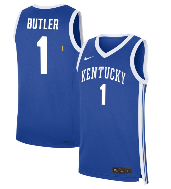 Lamont Butler Jersey #1 Kentucky Wildcats NIL Basketball Royal
