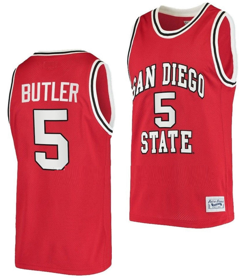 Malachi Flynn Jersey San Diego State Aztecs College Basketball Blue Alternate #22