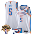 Luguentz Dort Jersey # 5 Oklahoma City Thunder 2025 Finals Swingman Stitched Association