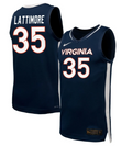 Latasha Lattimore Jersey #35 Virginia Cavaliers NIL Basketball Navy