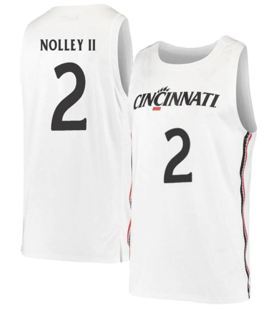 Landers Nolley II Jersey Cincinnati Bearcats College Basketball White #2