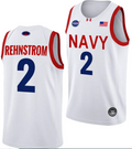 Lysander Rehnstrom Jersey #2 Navy Midshipmen NASA-Themed Basketball uniform 2023-24 White
