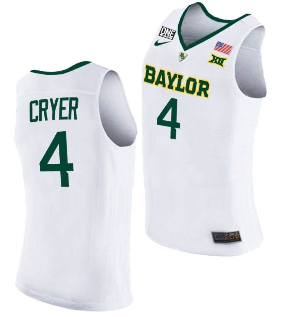 LJ Cryer Jersey Baylor Bears College Basketball #4