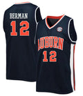 Lior Berman Jersey Auburn Tigers College Basketball #12