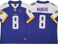 LSU Tigers #8 Malik Nabers Vapor F.U.S.E. Limited Jersey Purple White