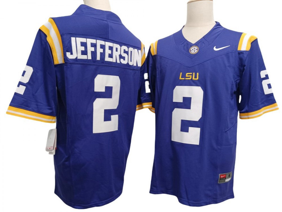 LSU Tigers #2 Justin Jefferson Vapor F.U.S.E. Limited Jersey