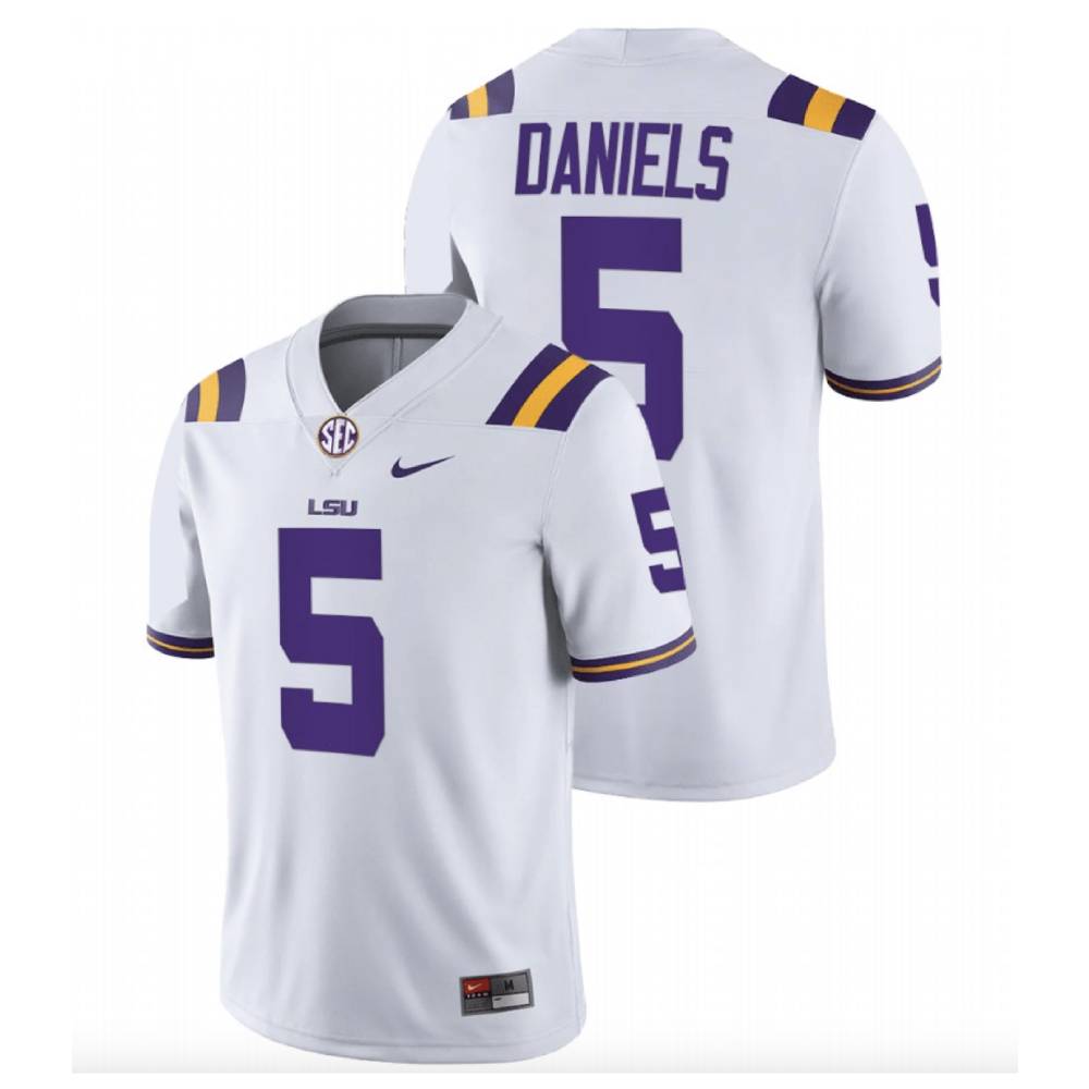 LSU Tigers Jayden Daniels Jersey #5 College Football Stitched
