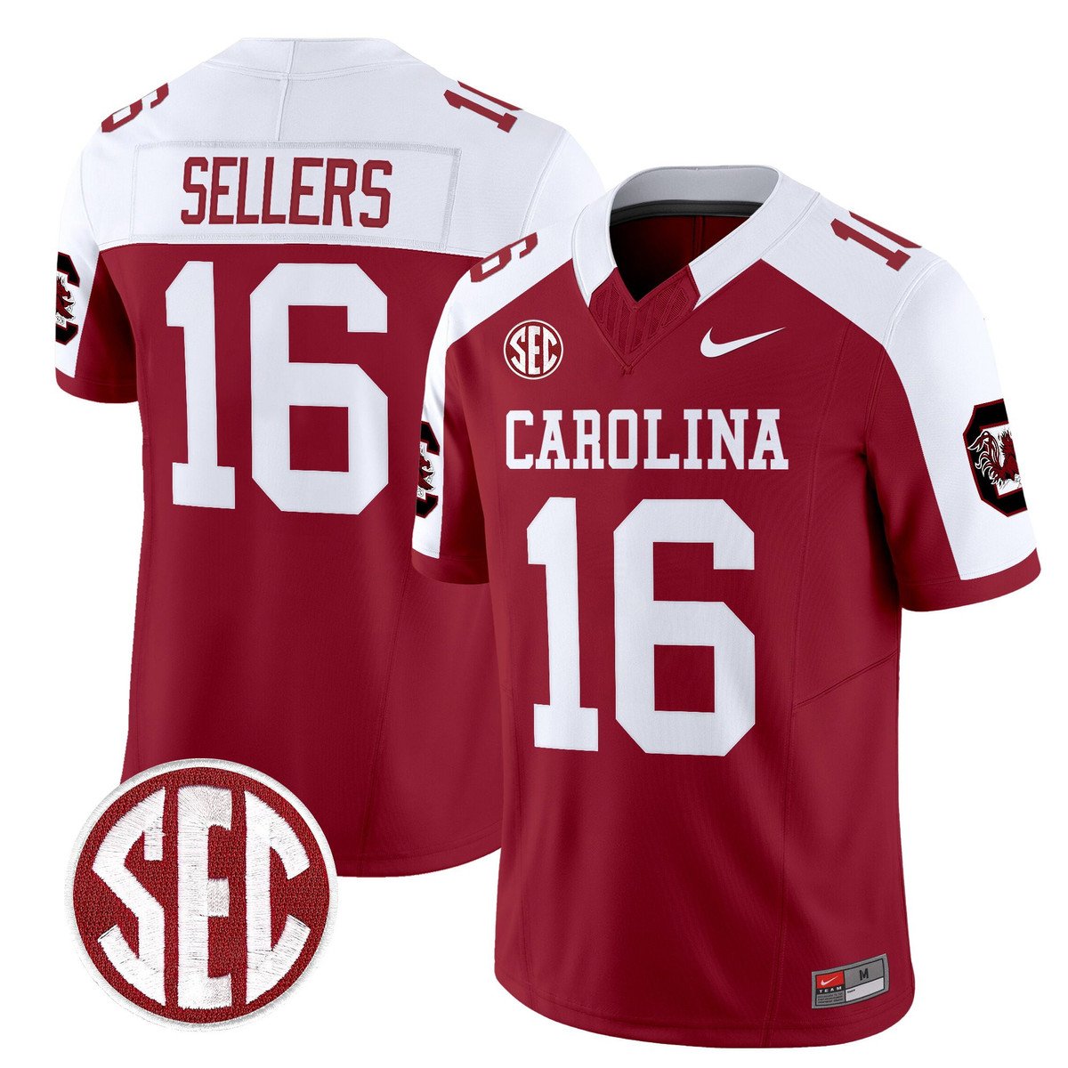 LaNorris Sellers Jersey #16 Carolina 1980 Throwback Rebrand 2026
