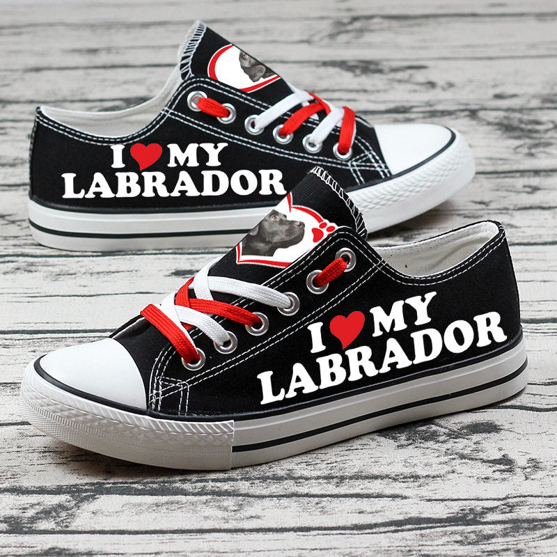 Labrador Retriever Canvas Sneakers Shoes For Men Women Fans