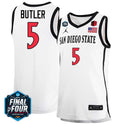 Lamont Butler Jersey San Diego State Aztecs College Basketball 2023 NCAA Final Four White #5