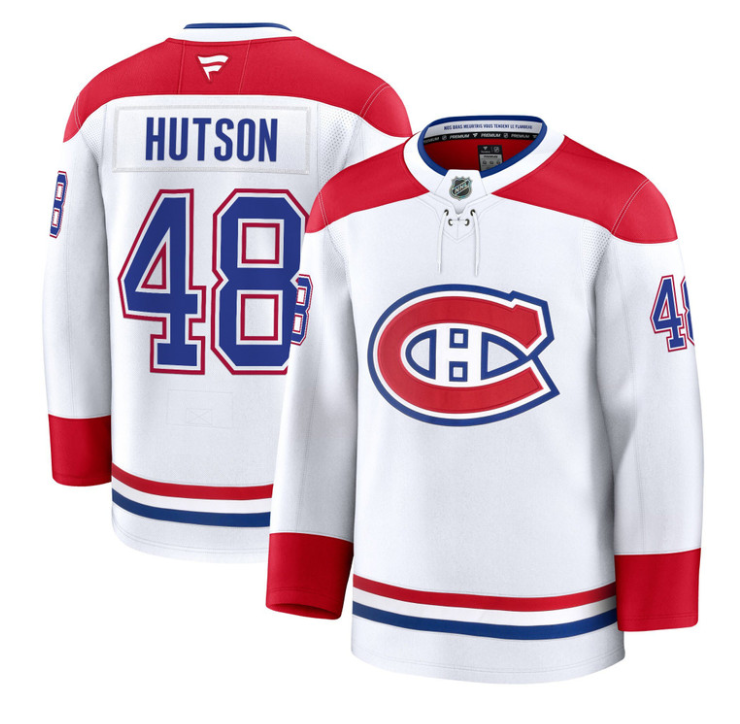 Lane Hutson Jersey #48 Montreal Canadiens Timeless Premium Stitched 1992