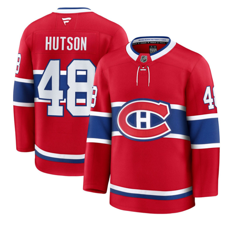 Lane Hutson Jersey #48 Montreal Canadiens Timeless Premium Stitched 1992