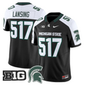 Lansing Jersey #517 Michigan State Spartans 2025 Vapor Stitched Black Alter