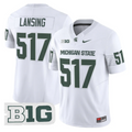 Lansing Jersey #517 Michigan State Spartans 2025 Vapor Stitched White
