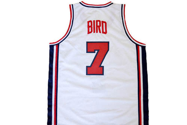 Larry Bird Jersey #7 Team USA Basketball White