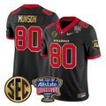 Larry Munson Jersey #80 Georgia Bulldogs Sugar Bowl Patch Stitched