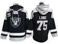 Las Vegas Raiders #75 Howie Long Black Lacer Pullover Hoodie