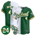 Lawrence Butler Jersey #4 Oakland Athletics 2025 Rickey Henderson Memorial Stitched