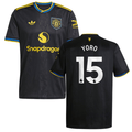 Leny Yoro #15 Manchester United 2025-26 Third Match Jersey – Black