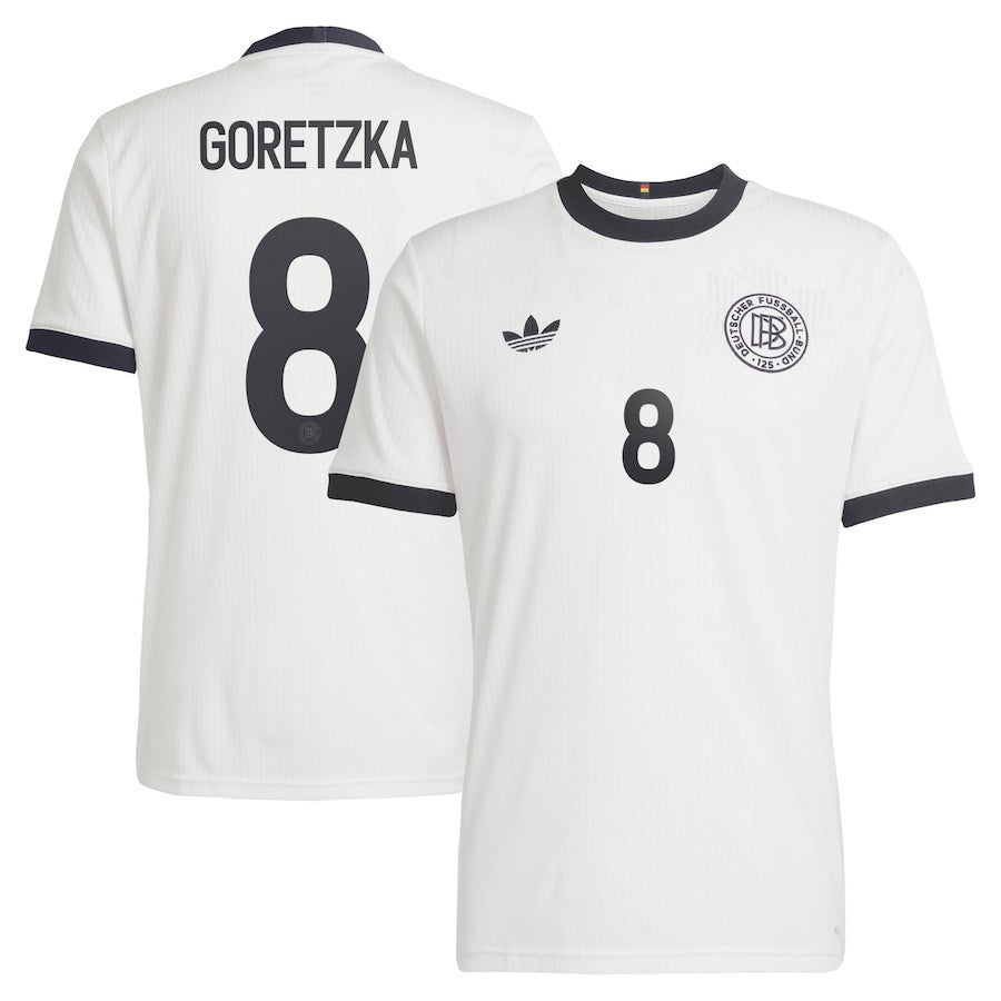 Leon Goretzka 8 Germany National Team 125th Anniversary Men Jersey – White